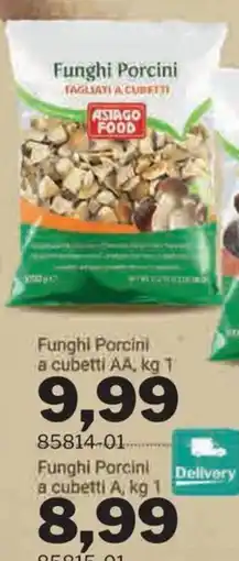 GrosMarket Funghi Porcini tagliati a cubetti Asiago Food offerta