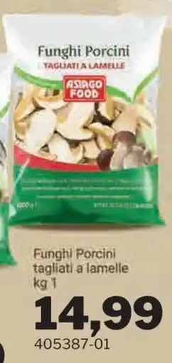GrosMarket Funghi Porcini tagliati a lamelle Asiago Food offerta