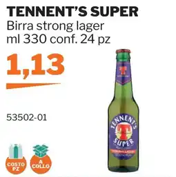 GrosMarket Tennent's Super Birra strong lager offerta