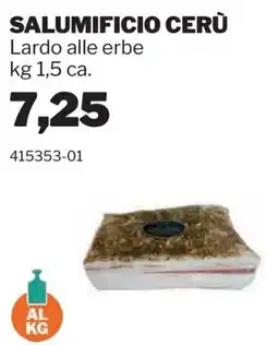 GrosMarket Lardo alle erbe Salumificio Cerù offerta