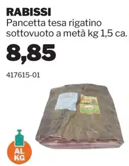 GrosMarket Rabissi Pancetta tesa rigatino offerta