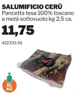 GrosMarket Pancetta tesa 100% toscano offerta