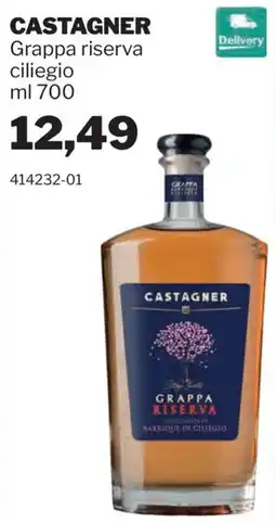 GrosMarket Castagner grappa riserva ciliegio offerta