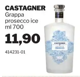 GrosMarket Castagner grappa prosecco ice offerta