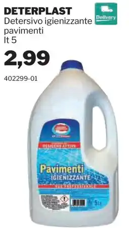 GrosMarket Deterplast Detersivo igienizzante pavimenti offerta