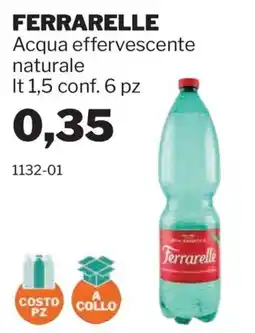 GrosMarket Acqua effervescente naturale Ferrarelle offerta