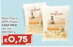 Italy Cash Pasta fresca CASA MILO offerta
