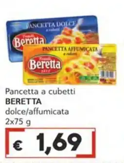 Italy Cash Pancetta a cubetti Beretta dolce/affumicata offerta