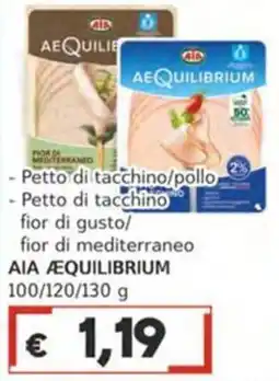 Italy Cash Petto di tacchino/pollo AIA AEQUILIBRIUM offerta