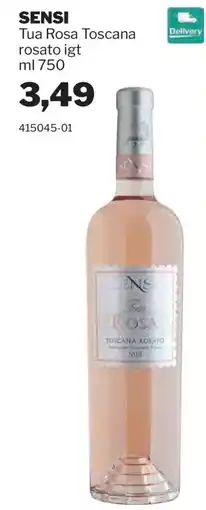 GrosMarket SENSI Tua Rosa Toscana rosato igt offerta
