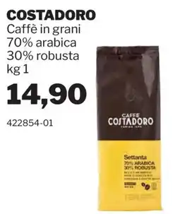 GrosMarket Caffè in grani Costadoro Settanta offerta