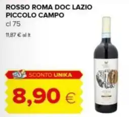 Tigre Rosso Roma Doc Lazio Piccolo Campo offerta
