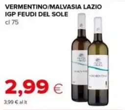 Tigre Vermentino/Malvasia Lazio IGP Feudi del Sole offerta