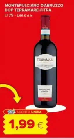 Tigre Montepulciano d'Abruzzo Terramare Citra offerta