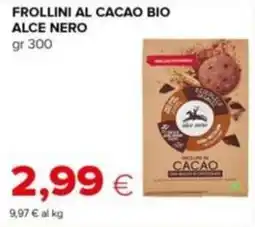 Tigre Frollini al cacao bio alce nero offerta