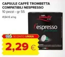 Tigre Capsule caffè Trombetta compatibili Nespresso offerta