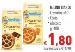 Cash & Carry Grossy Mulino Bianco Crostatine Cacao offerta