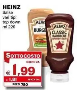 Boningros Cash and Carry Heinz Salse vari tipi top down offerta