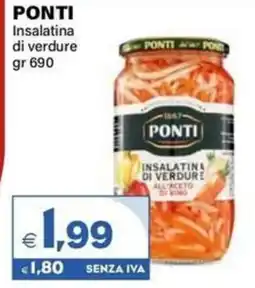 Boningros Cash and Carry Ponti insalatina di verdure offerta