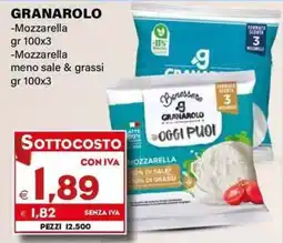 Boningros Cash and Carry Mozzarella Granarolo offerta