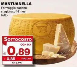Boningros Cash and Carry Mantuanella Formaggio padano offerta