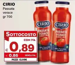 Boningros Cash and Carry Cirio Passata verace offerta