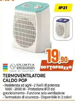 Ipercoop Termoventilatore Caldo Pop offerta