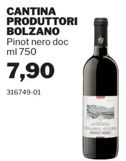 GrosMarket Cantina Produttori Bolzano Pinot nero doc offerta