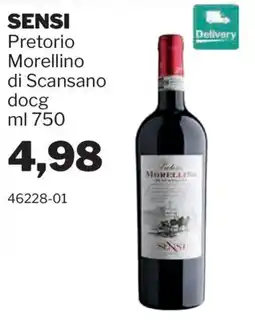 GrosMarket Sensi Pretorio Morellino di Scansano docg offerta
