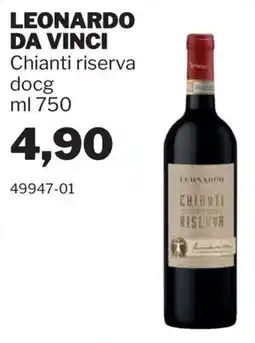 GrosMarket Leonardo da Vinci Chianti riserva offerta