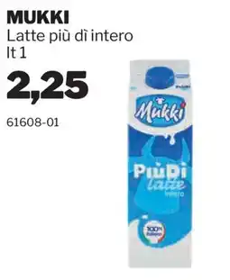 GrosMarket Mukki Latte più dì intero offerta
