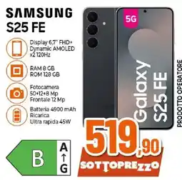 Ipercoop Samsung Galaxy S25 FE offerta