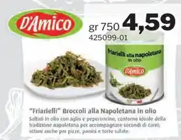 GrosMarket Friarielli alla napoletana D'Amico offerta