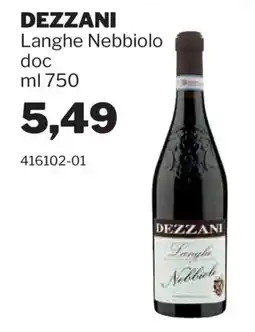 GrosMarket Dezzani Langhe Nebbiolo offerta