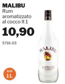 GrosMarket Malibu rum aromatizzato al cocco offerta