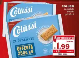 Boningros Cash and Carry Colussi Zuppalatte Biscotti offerta