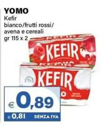 Yomo Kefir bianco/frutti rossi/avena e cereali