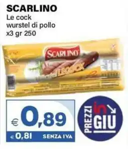 Boningros Cash and Carry Scarlino Le cock wurstel di pollo offerta