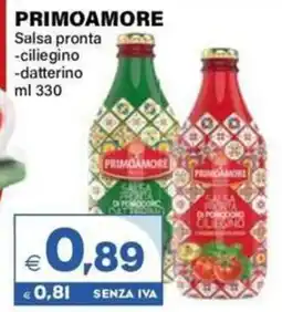 Boningros Cash and Carry Primoamore Salsa pronta ciliegino/datterino offerta