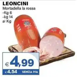 Boningros Cash and Carry Leoncini Mortadella la rossa offerta