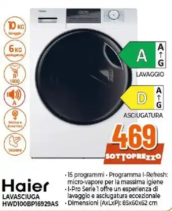 Haier lavasciuga HWD100BP16929AS