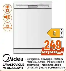 Ipercoop Midea lavastoviglie MFD60S131WIT offerta