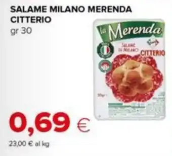 Salame milano merenda citterio