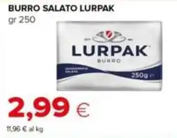 Tigre Burro salato Lurpak offerta
