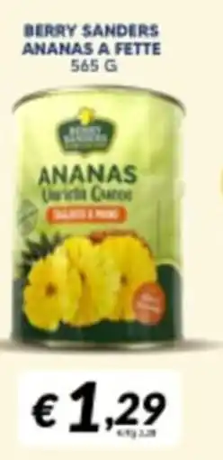 Supermercati Visotto Berry Sanders Ananas offerta