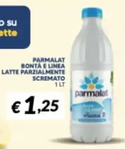Supermercati Visotto Parmalat Bontà e Linea Latte Parzialmente Scremato offerta