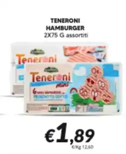 Supermercati Visotto Teneroni hamburger offerta