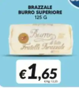 Supermercati Visotto Burro superiore Fratelli Brazzale offerta