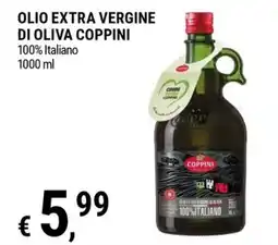 Tre Valli Supermercato Olio extra vergine di oliva Coppini offerta