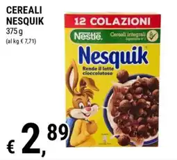 Tre Valli Supermercato Cereali Nesquik offerta